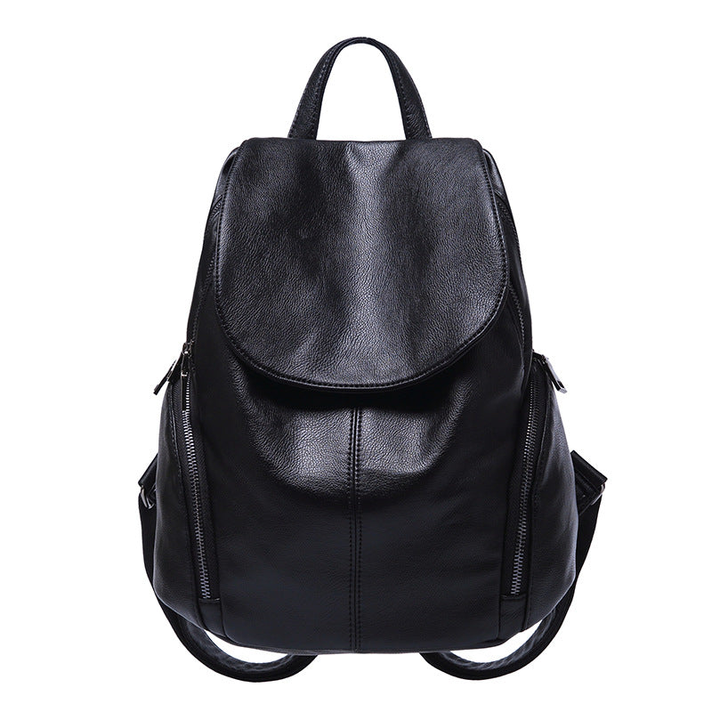 Women's Large Capacity Fashion Korean Leisure Soft Backpacks