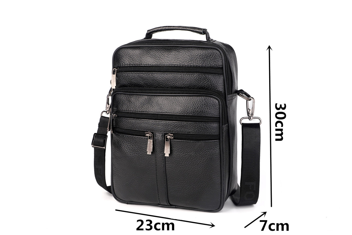 Men's Trendy Large Leather Business Hand Bags