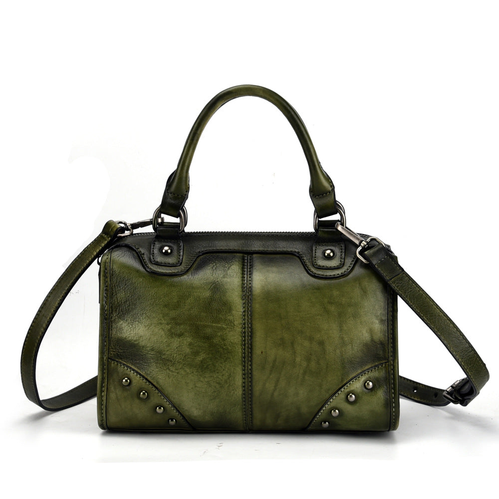 Women's Tree Height Leather Hand-rub Color Fashion Handbags