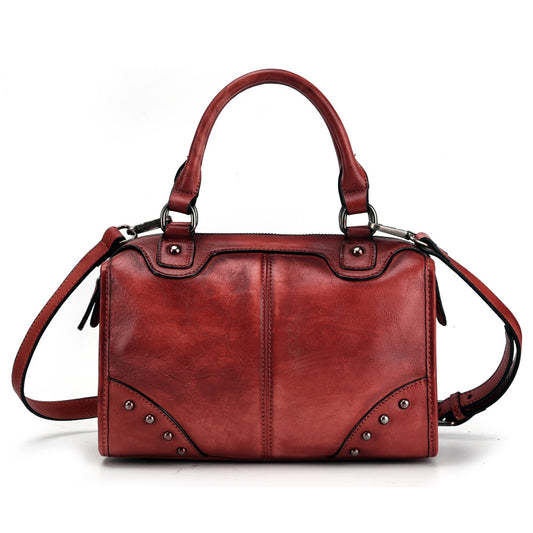 Women's Tree Height Leather Hand-rub Color Fashion Handbags