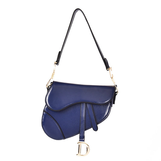 Women's Classy Saddle Wide Strap Tide Shoulder Bags