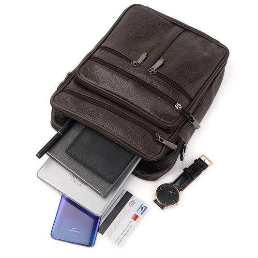 Men's Trendy Large Leather Business Hand Bags