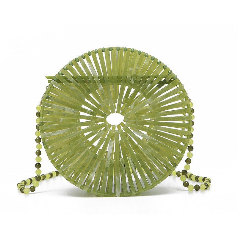 Fashion Mini Round Acrylic Hand Vacation Evening Bags