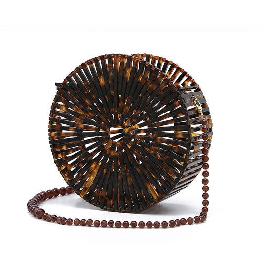 Fashion Mini Round Acrylic Hand Vacation Evening Bags