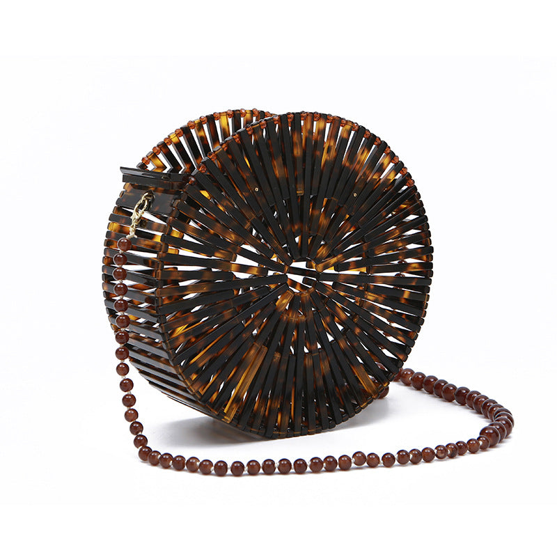 Fashion Mini Round Acrylic Hand Vacation Evening Bags