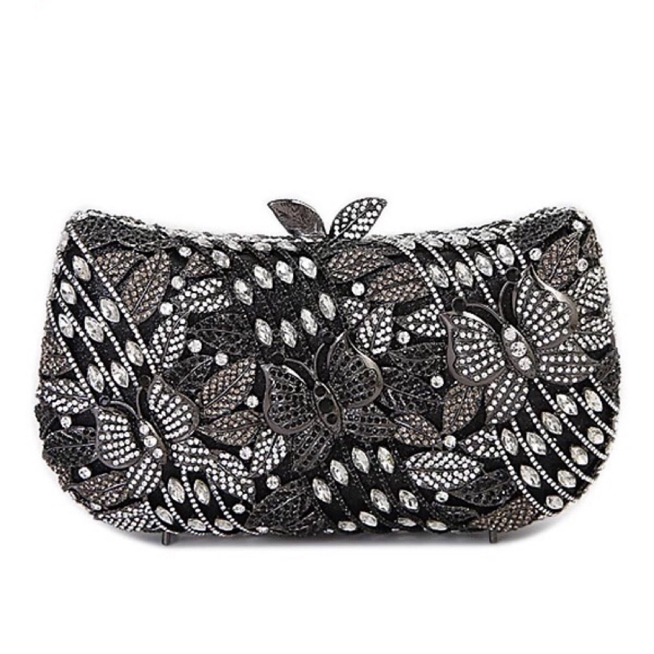 Women's Metal Butterfly Love Flower Diamond Banquet Evening Bags