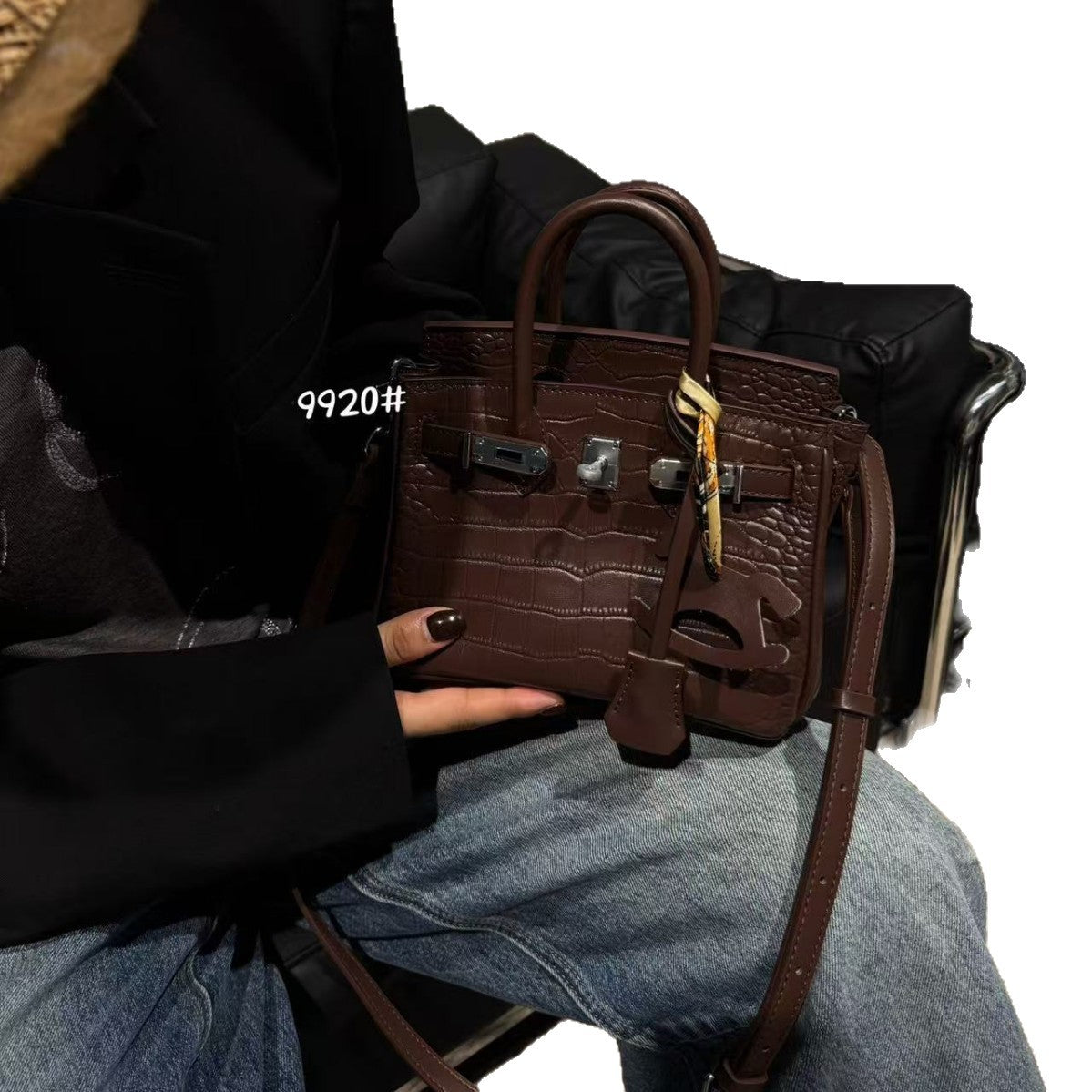 Women's High-grade Genuine Leather Retro Platinum Fashion Crossbody Bags