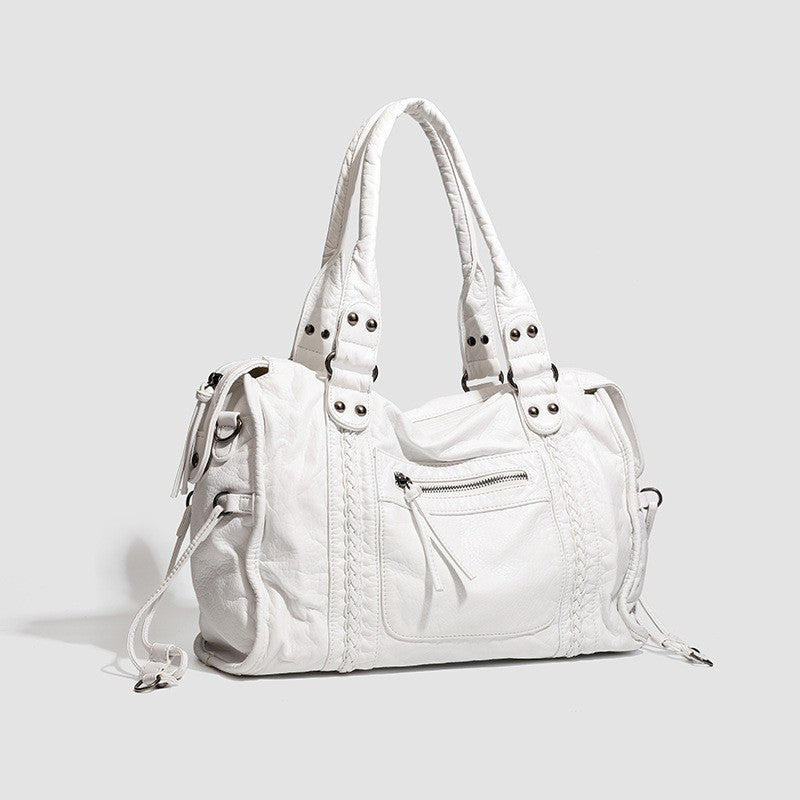 Attractive Casual Women's French Retro Motorcycle Shoulder Bags