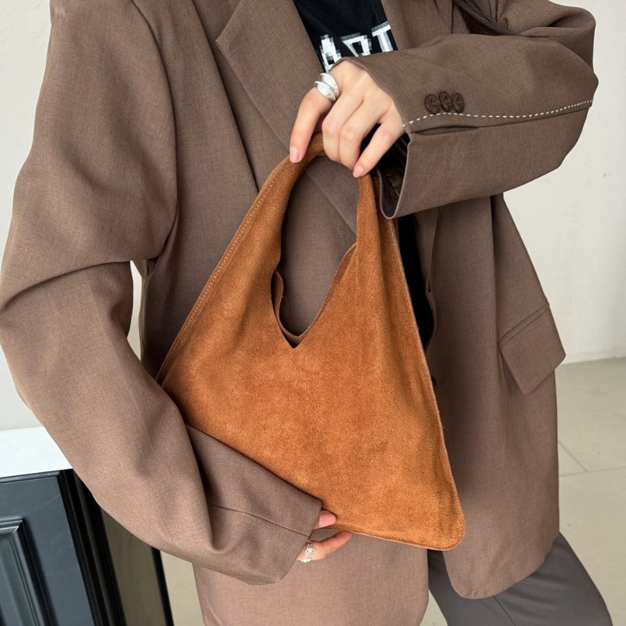 Popular Deerskin Veet Cowhide Underarm Portable Crossbody Bags