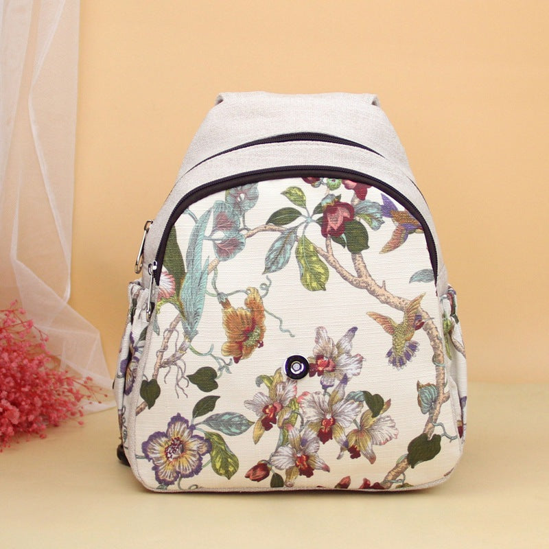 Adorable Rabbit Woven Portable Artistic Cute Lightweight Backpacks