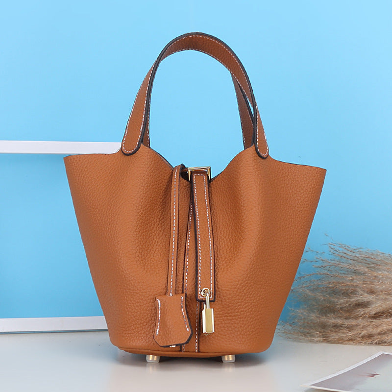 Women's Vegetable Basket Fashion Leisure First Layer Handbags
