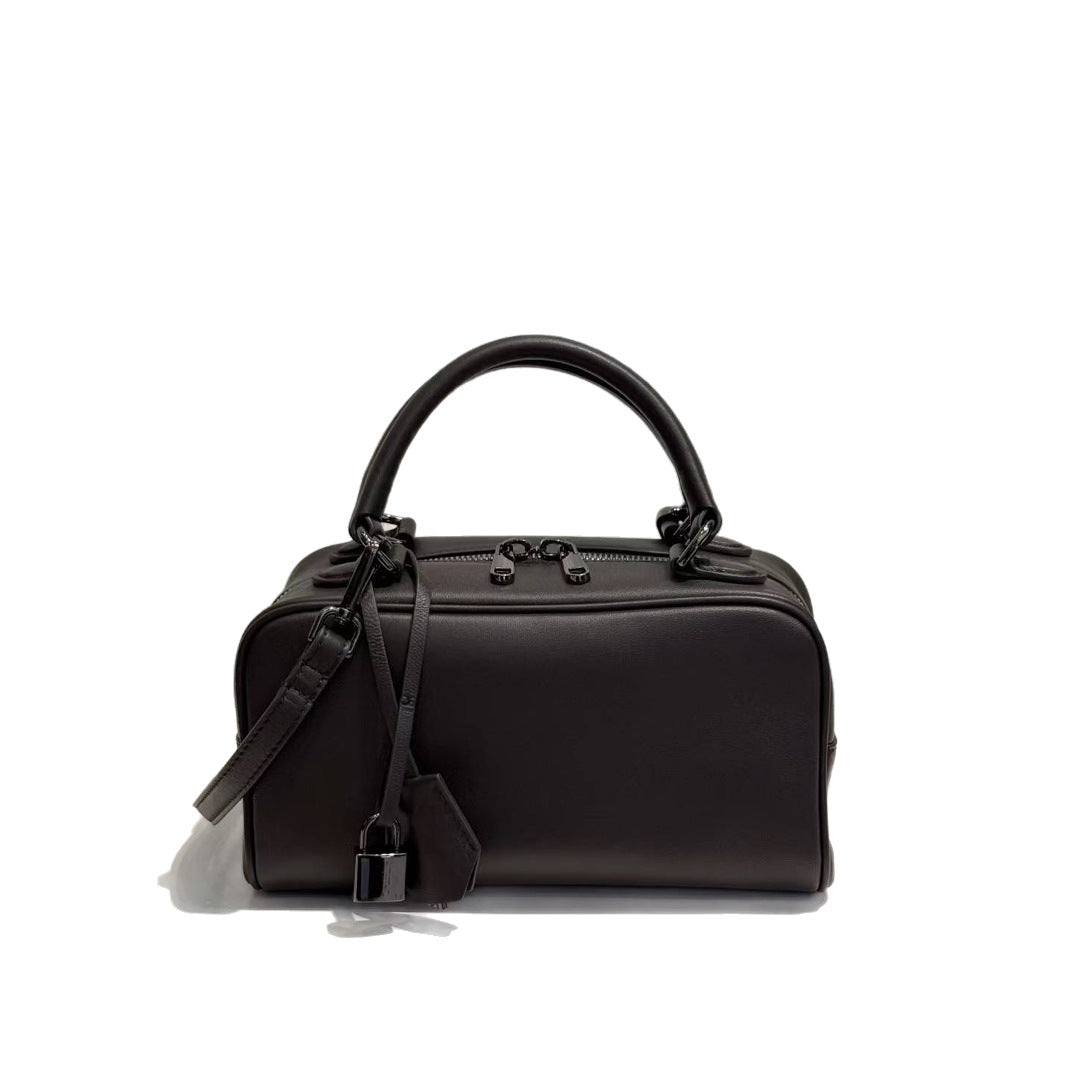Women's Lambskin Portable Fashion Simple Latch Design Handbags