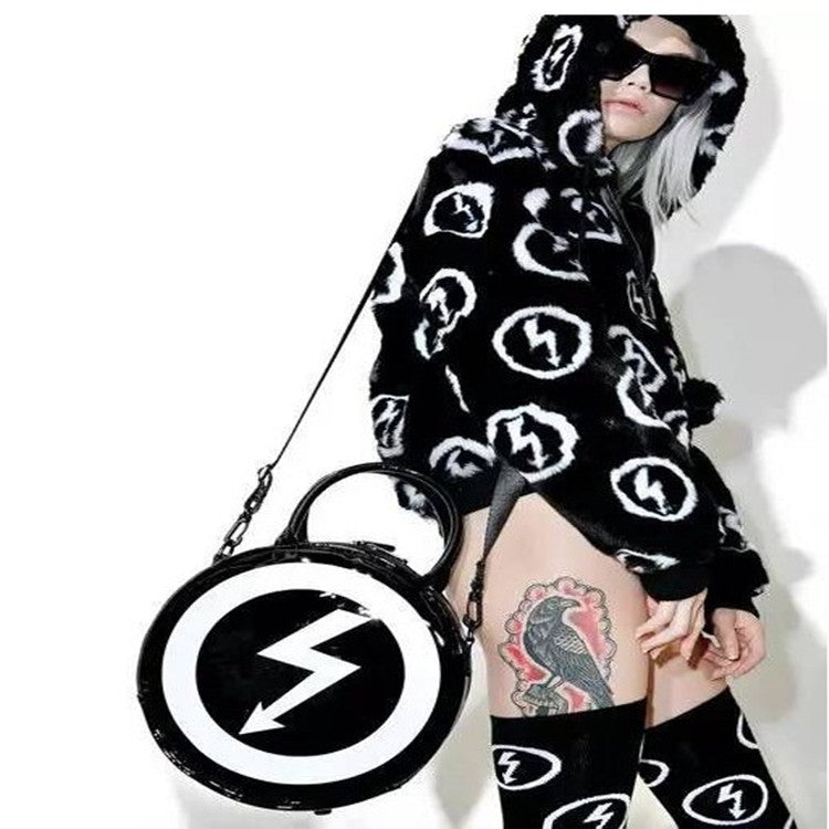 Style Dark Moon Skull Round Gothic Bags