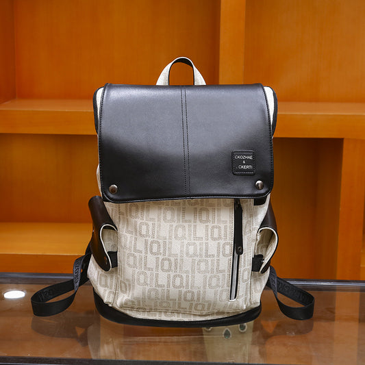Men's Fashion Trends White Large Capacity Boy Men's Bags
