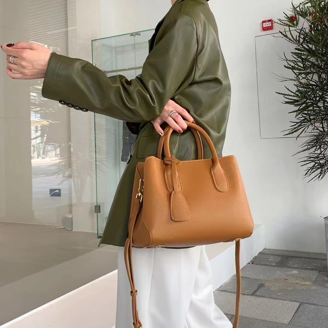 Women's Leather Versatile Cowhide Fashion Trendy Simple Handbags