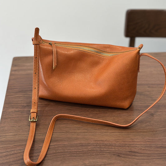 Leather First Layer Vegetable Tanning Cowhide Crossbody Bags
