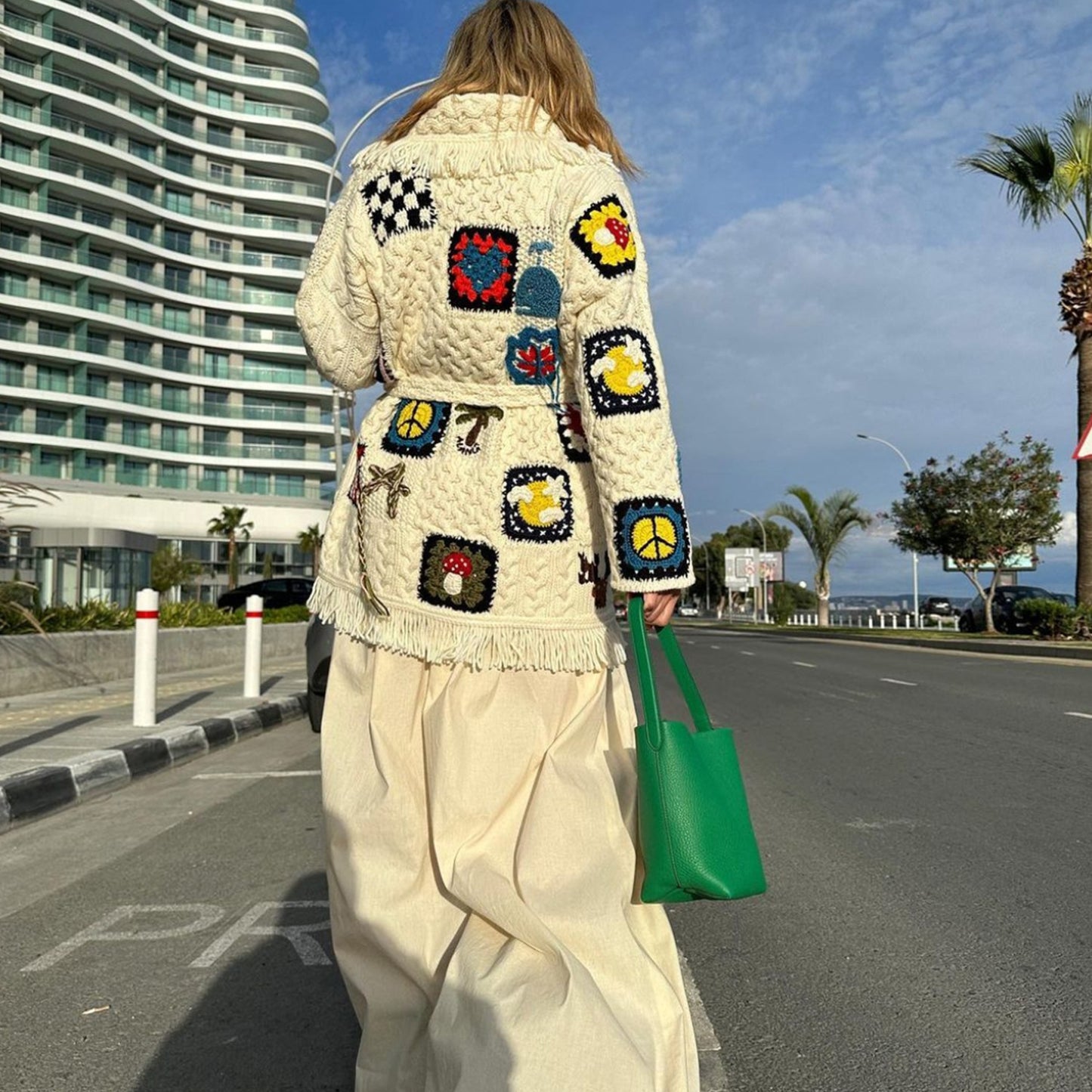 Durable Slouchy Women's First Layer Cowhide Bags