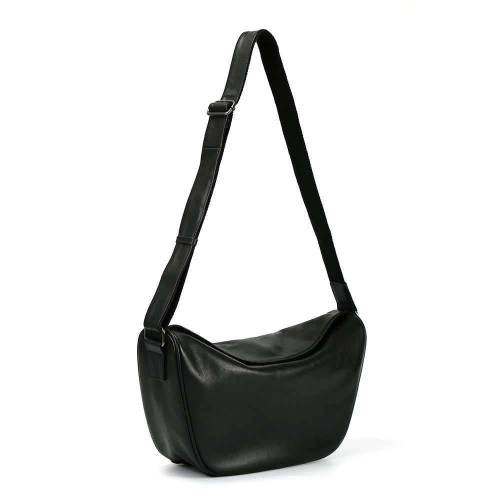 Women's Genuine Leather Made Korean Dumpling Fashionable First Crossbody Bags