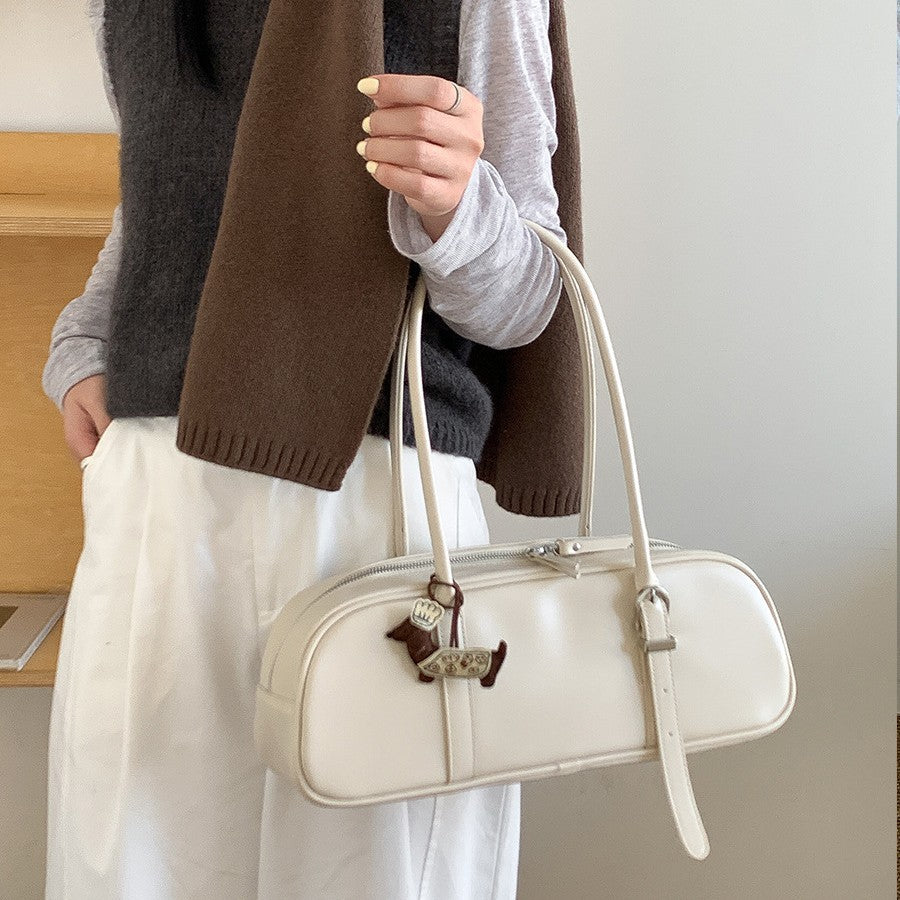 Women's High-grade Shaping Baguette Trendy Western Style Shoulder Bags