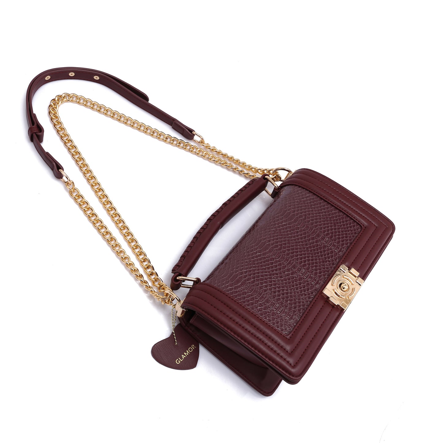 Women's Large Capacity Leather Retro Mom Chain Bags