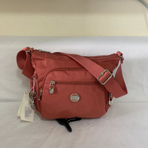 Spring Monkey Mesh Purple Series Nylon Crossbody Bags
