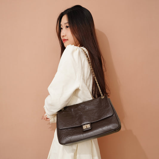 Female Oblique Versatile Chain Fashion Trendy Shoulder Bags