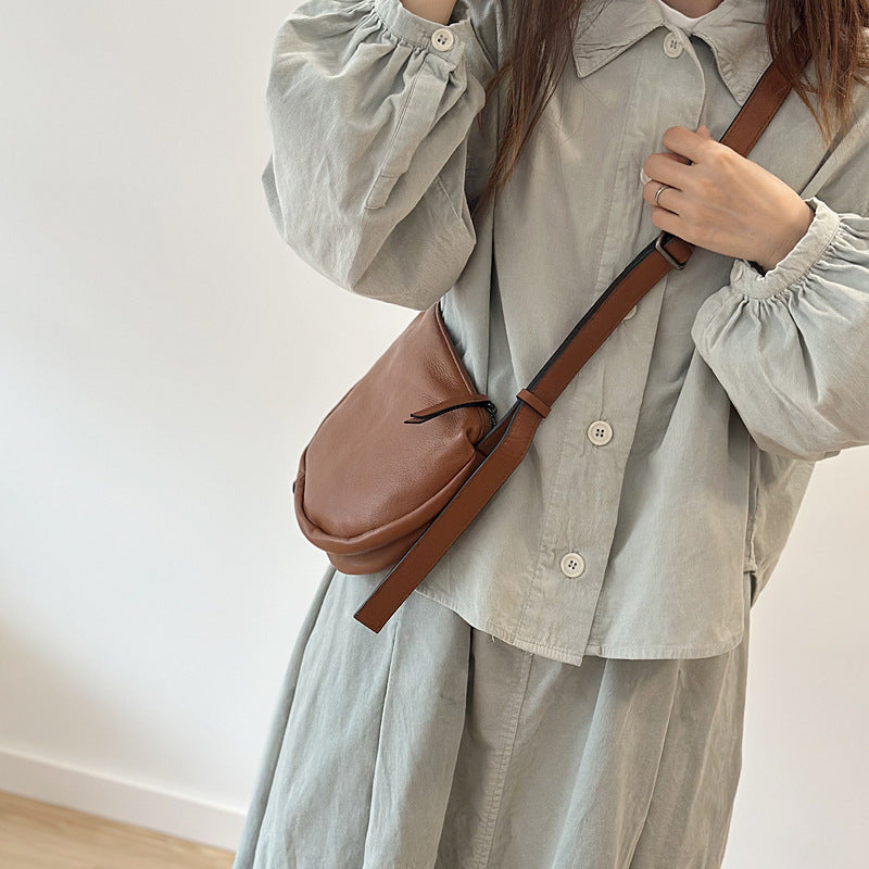 Leisure Leather Packet First Layer Simple Crossbody Bags