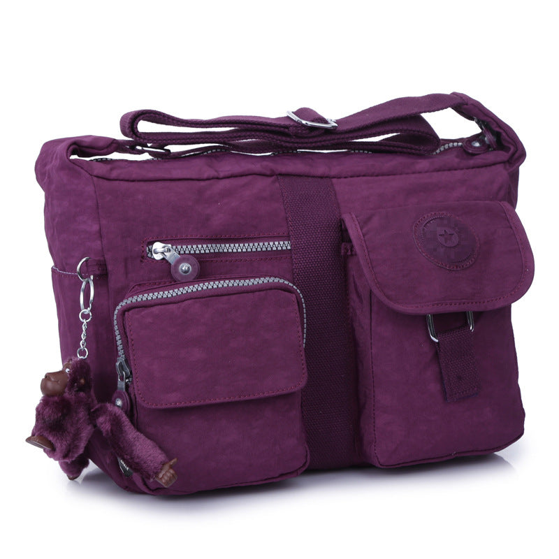 Women's Glamorous Distribution Monkey Large Nylon Crossbody Bags