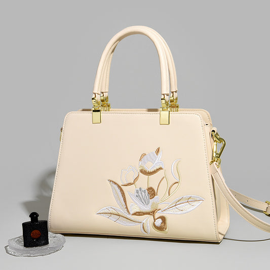 Women's Style Embroidery High-grade Light Luxury Large Capacity Handbags