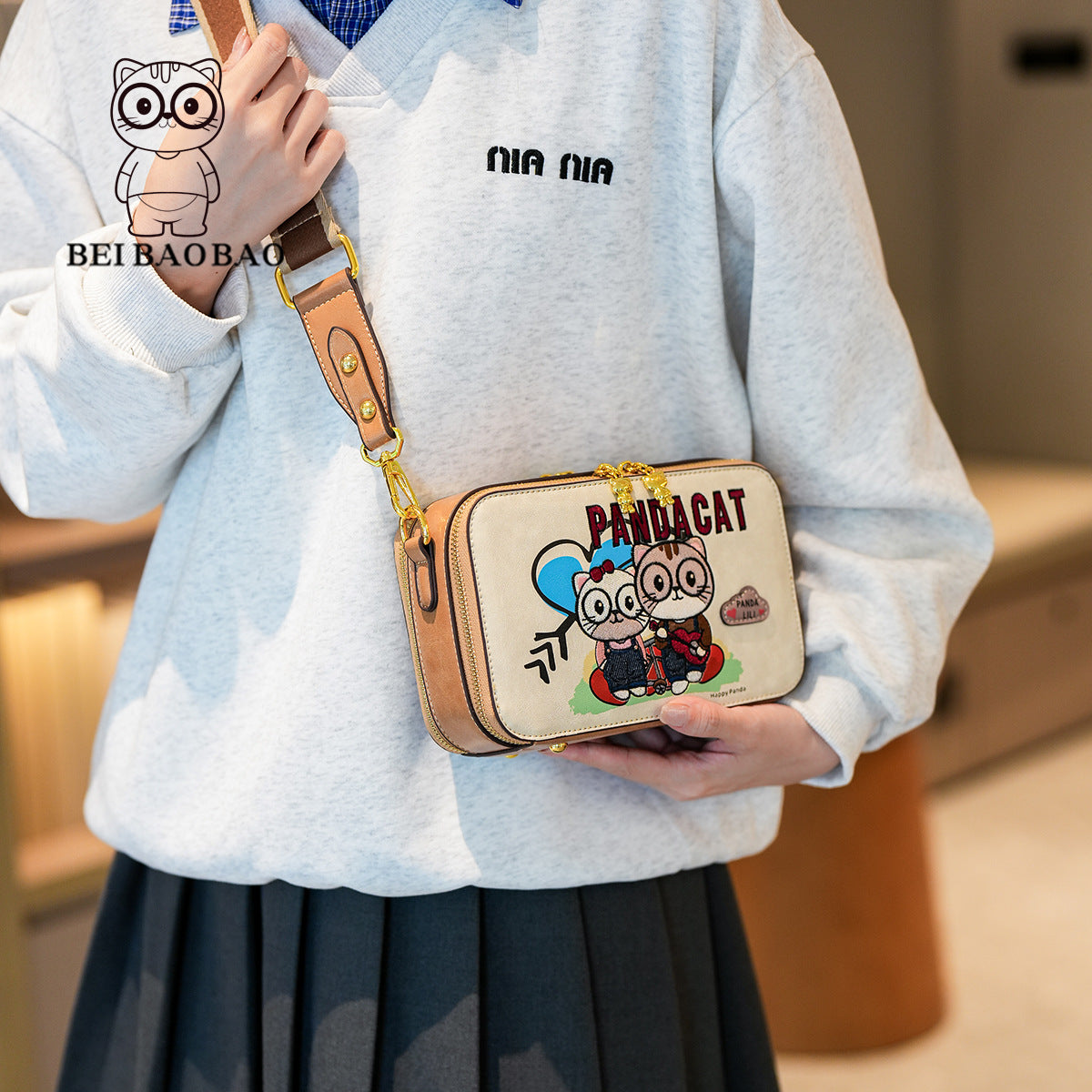 Casual Women's Printed Simple Contrast Color Crossbody Bags