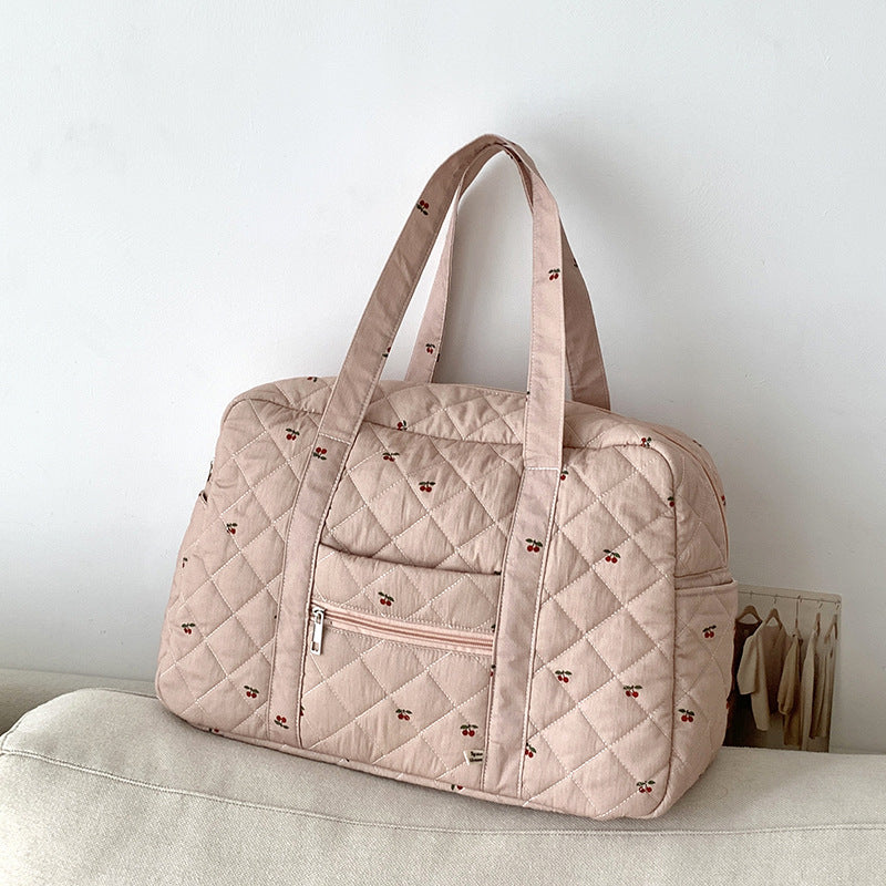Niche Portable Quilted Mummy Large Capacity Shoulder Bags