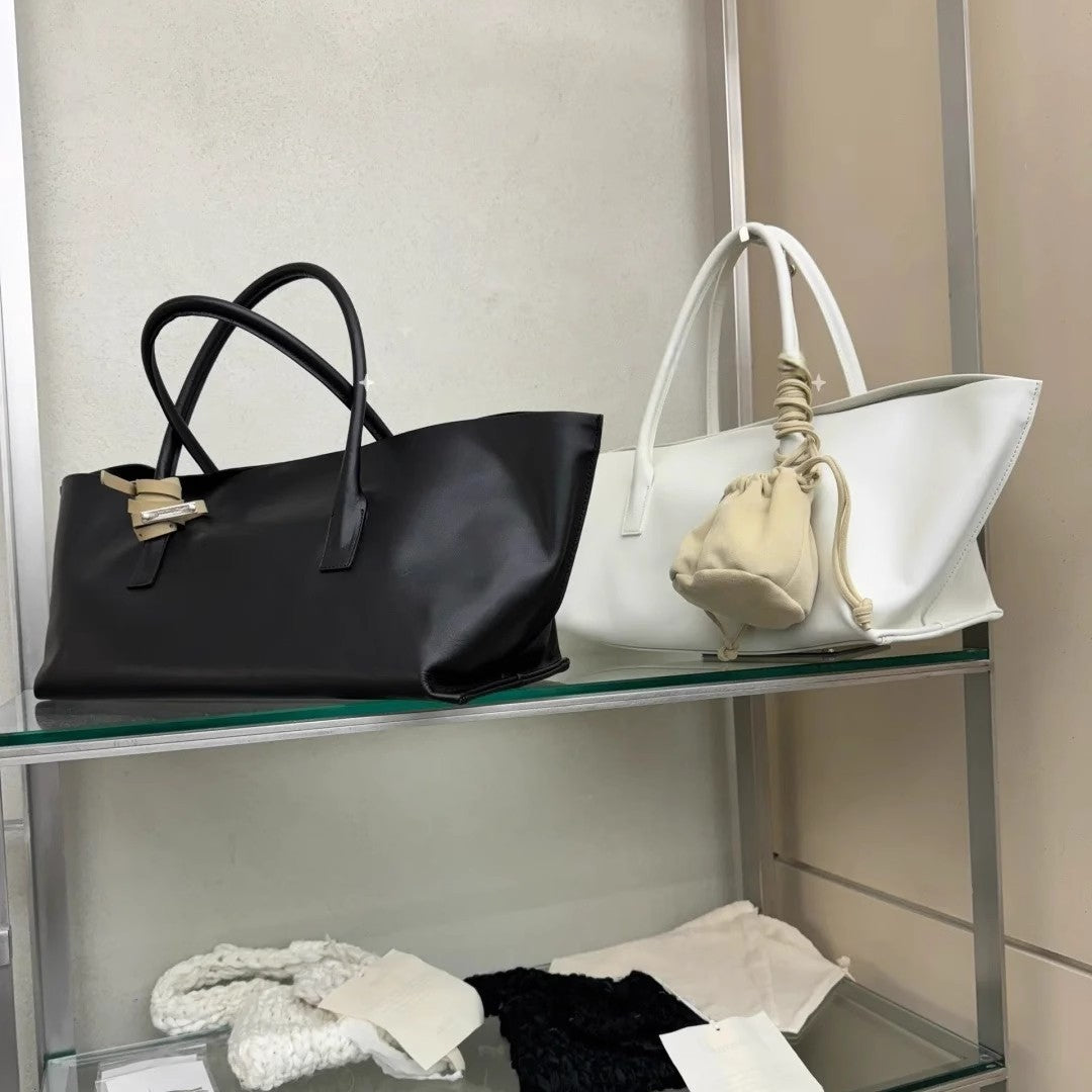 Genuine Leather Fashion Solid Color Niche Handbags