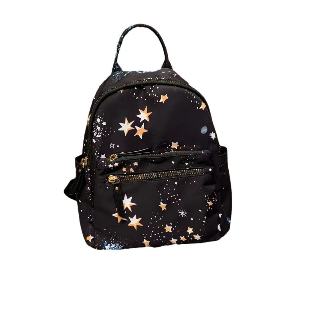 Women's Autumn Fashion Waterproof Nylon Cloth Lightweight Backpacks