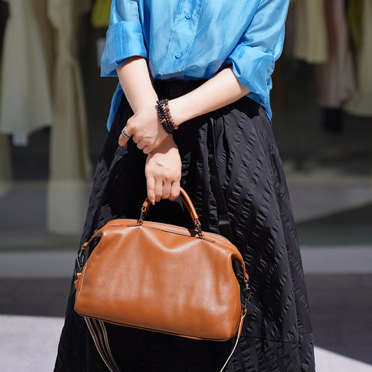 Women's Cute Lucky Genuine Leather Soft Portable Handbags