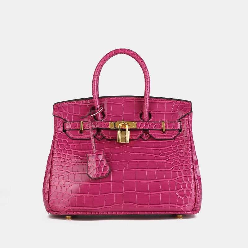 Women's Crocodile Pattern Fashionable High-grade Western Style Handbags