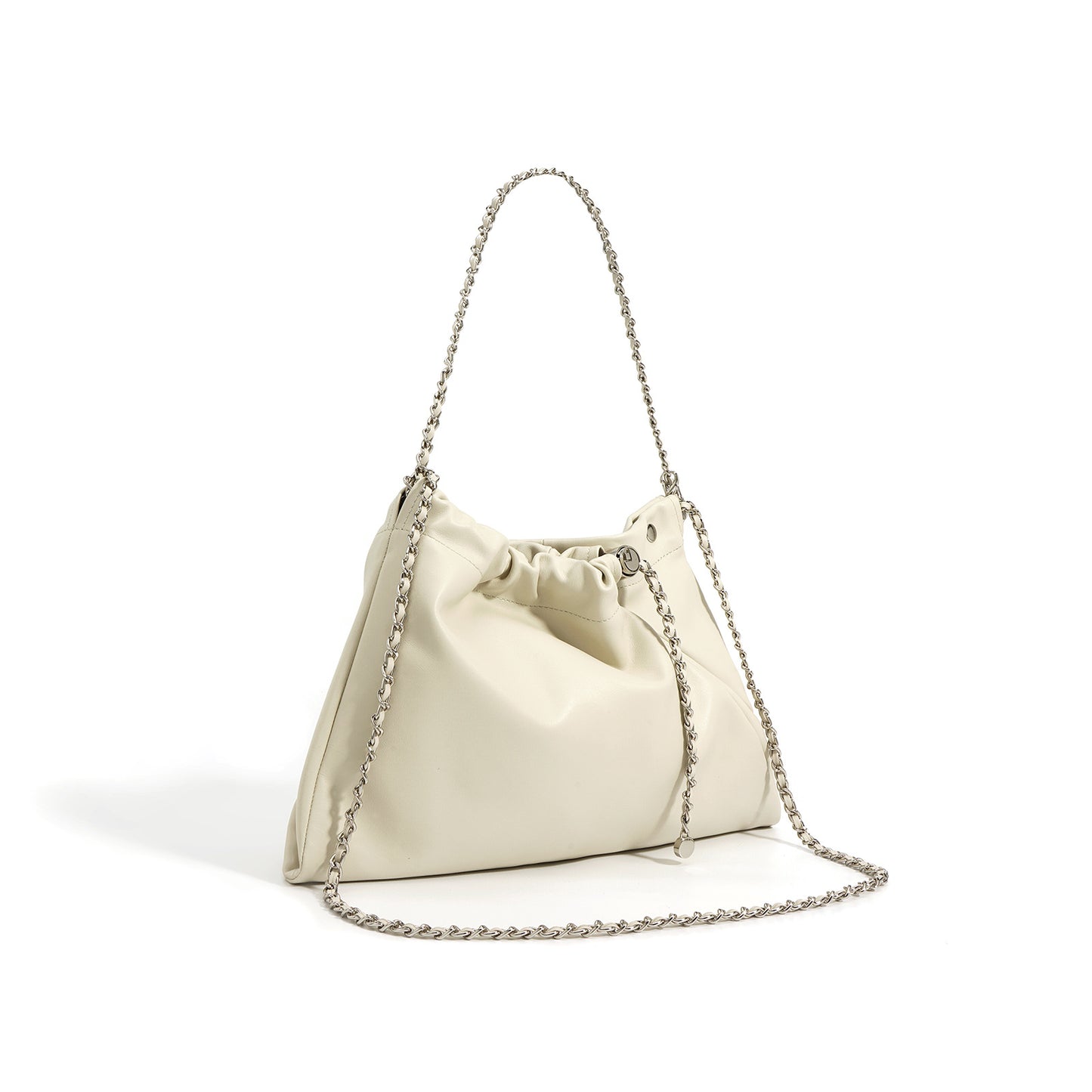 Cowhide Cloud Double Pocket Garbage Simple Crossbody Bags