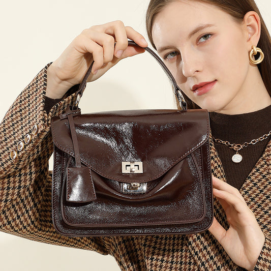 Women's Cowhide Commuter Large Capacity Portable Envelope Crossbody Bags