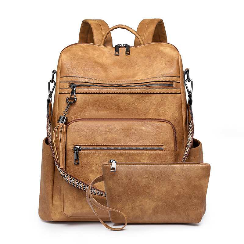 Glamorous Women's Vintage Leopard Print Fashion Backpacks