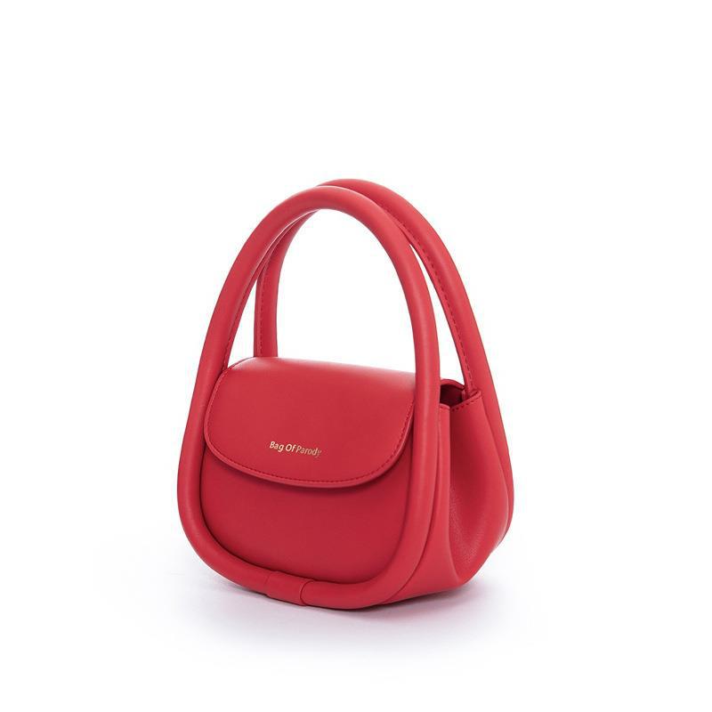 Women's Wedding High Sense Bridal Portable Soft Bread Handbags
