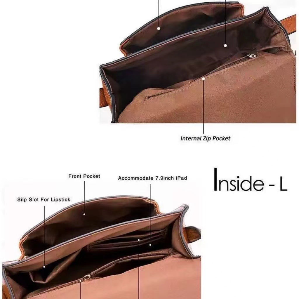 Women's Fashion Style Retro Saddle Semicircle Shoulder Bags
