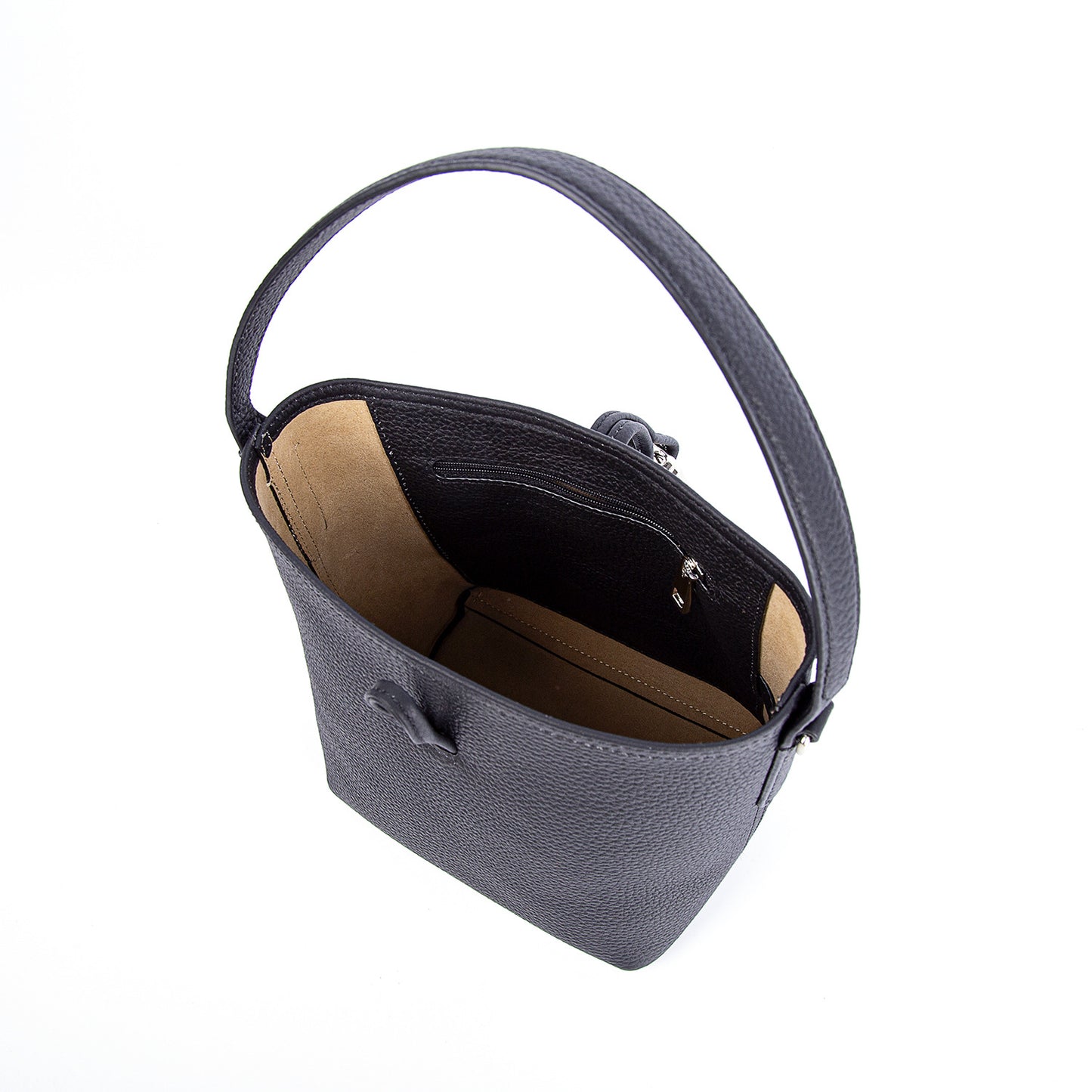 Women's Bamboo First Layer Litchi Pattern Cowhide Crossbody Bags