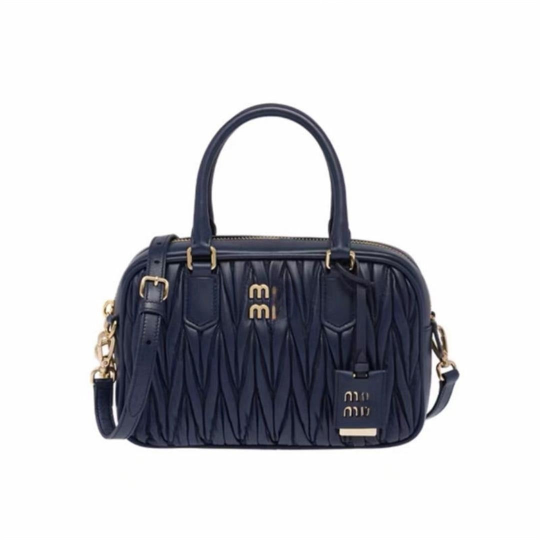 Women's Miao Boston Fashionable Pleated Portable Bags