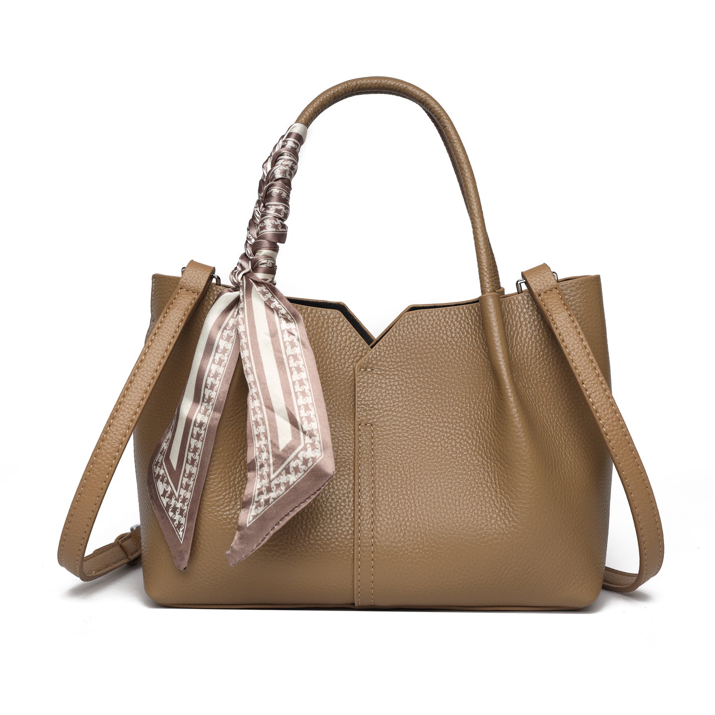 Women's Leather Design Elegant Large Capacity Handbags