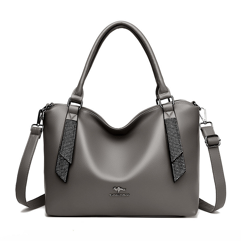 Women's Creative Slouchy Stitching Fashion Big Crossbody Bags