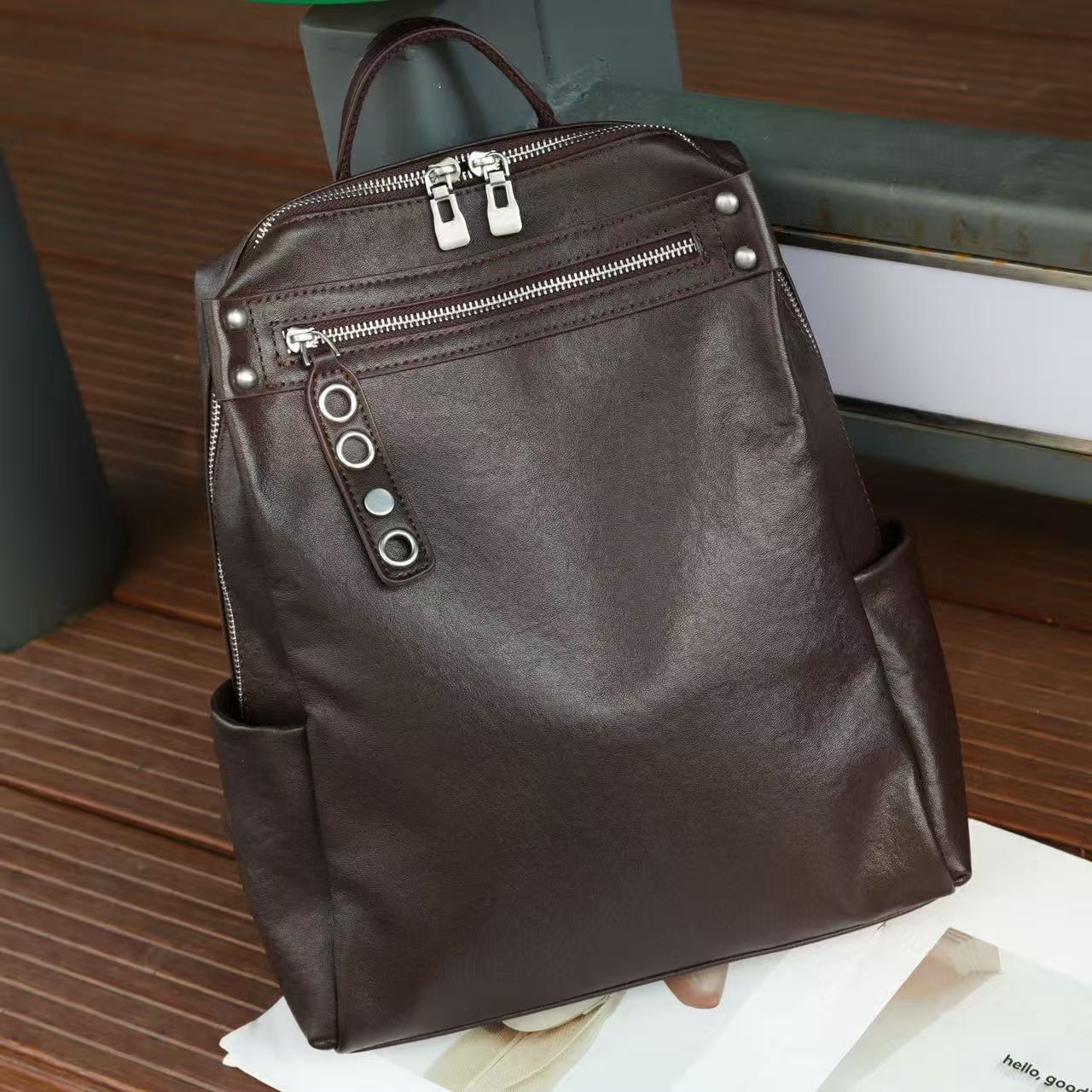 Female Commuter Large Capacity Fashion Simple Backpacks