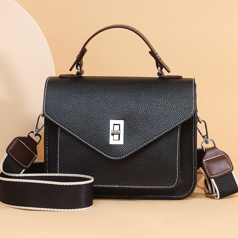 Stylish Women's Leather Elegant Versatile Commuter Handbags