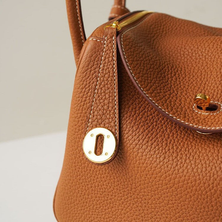 Women's Handmade Large Lindy Genuine Leather Doctor Handbags