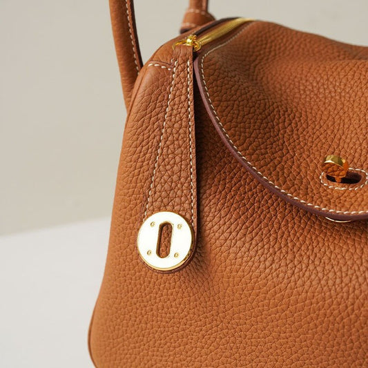 Women's Handmade Large Lindy Genuine Leather Doctor Handbags