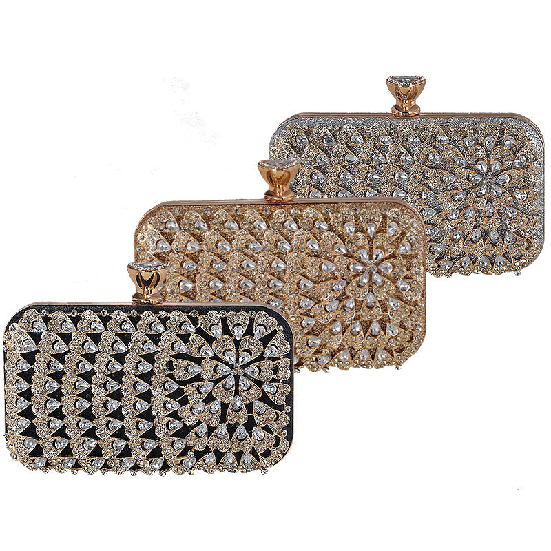 Women's Diamond Banquet Party Clutch All Match Evening Bags