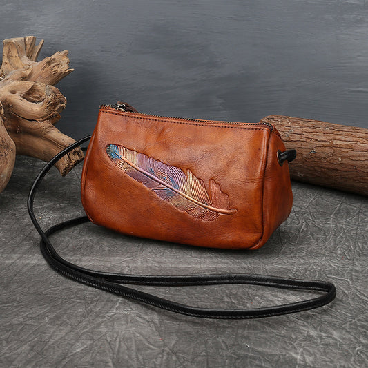 Women's Genuine Leather First Layer Cowhide Retro Shoulder Bags